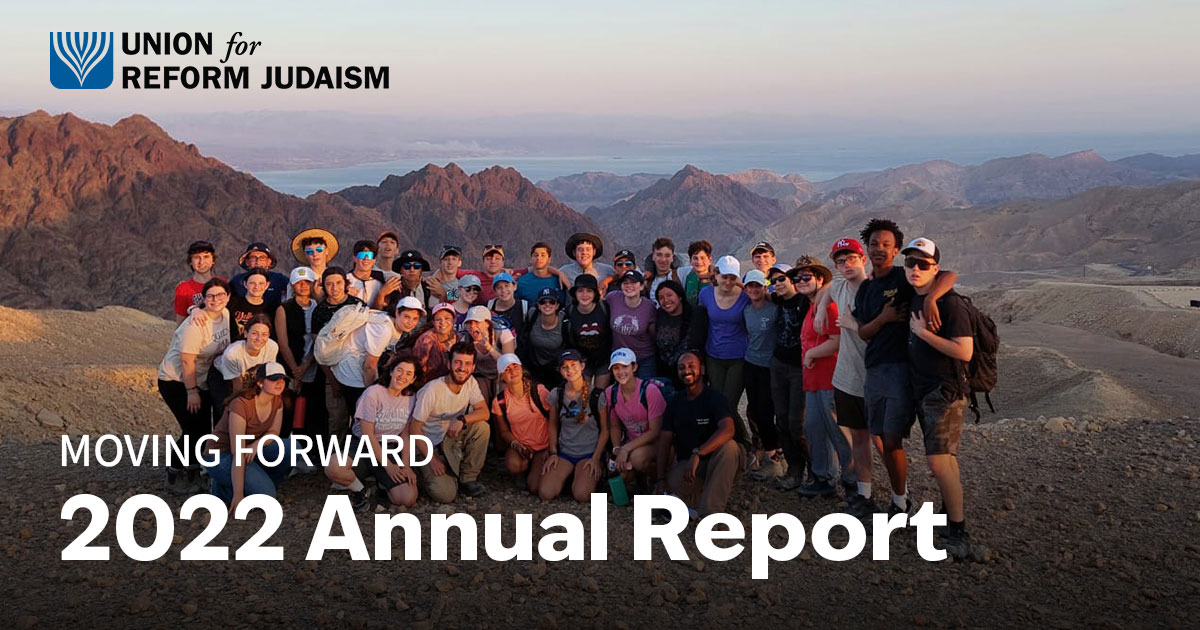 2022 Annual Report - Union For Reform Judaism